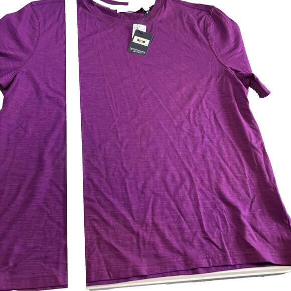 Joseph Abboud Purple Liquid Soft T-shirt Size L lightweight short sleeve casual - Picture 5 of 13